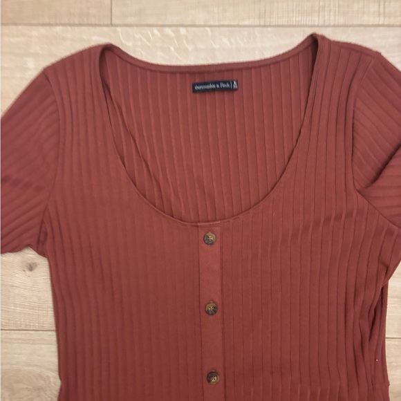 Abercrombie Dress Abercrombie & Fitch Bodycon Ribbed Mini Dress Summer Dress - Picture 3 of 8